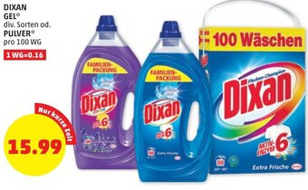 PENNY Dixan Gel Od. Pulver 1 WG Angebot