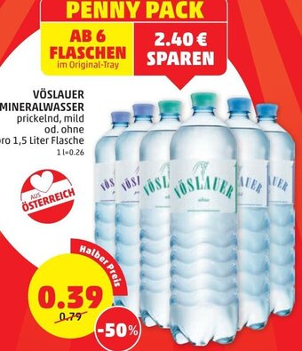 PENNY Vöslauer Mineralwasser 1,5 Liter Angebot