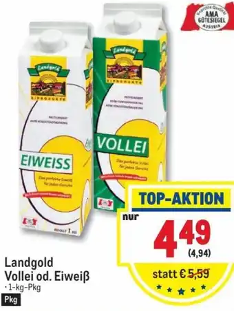 Metro Landgold Volie od. Eiweiß 1 kg Angebot