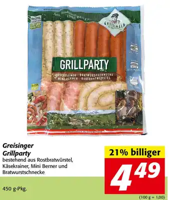 Nah&Frisch Greisinger Grillparty 450g Angebot