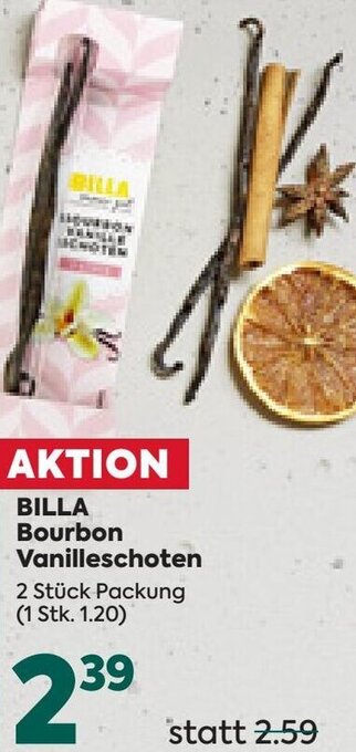 Billa Billa Bourbon Vanilleschoten Angebot