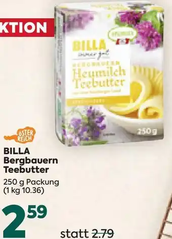 Billa Billa Bergbauern Teebutter 250g Angebot