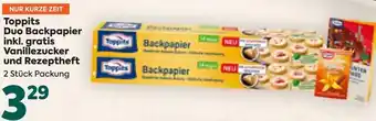 Billa Toppits Duo Backpapier inkl.gratis Vanillezucker und Rezetheft Angebot