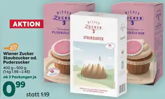 Billa Wiener Zucker Staubzucker =od. Puderzucker 400 g- 500 g Angebot