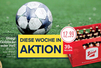 MPreis Stiegl Goldbräu Oder Hell 20x0,5 l Angebot