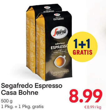 MPreis Segafredo Espresso Casa Bohne 500g Angebot