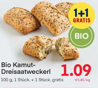 MPreis Bio Kamut-Dreisaatweckerl Angebot