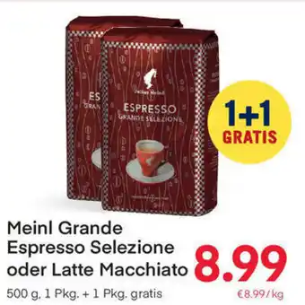 MPreis Meinl Grande Espresso Selezione oder Latte Macchiato 500g Angebot