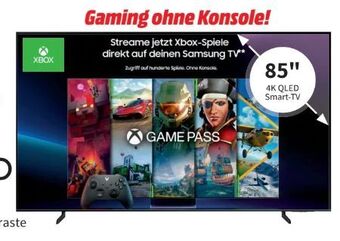 Media Markt 4k qled smart tv 85q60b Angebot
