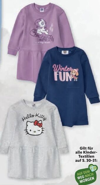 Lidl Mädchen sweatkleid Angebot