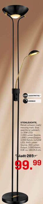 Möbel Ludwig Stehleuchte Angebot