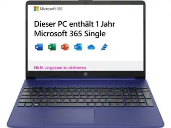 Media Markt Hp notebook 15s-eq1923ng mit 1jahr m365, amd 3020e, 4gb ram, 128gb ssd, 15.6zoll full-hd, win10 s, blau Angebot