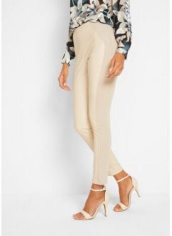 Lederimitat-leggings mit punto di roma
