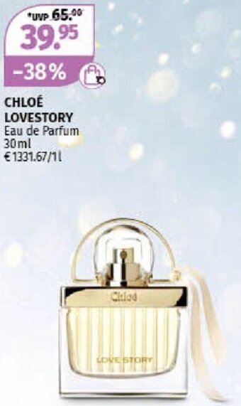 Müller Chloé Lovestory Eau de Parfum 30 ml Angebot