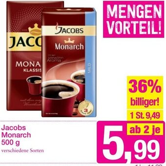 Sutterlüty Jacobs Monarch 500 g Angebot