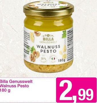 Sutterlüty Billa Genusswelt Walnuss Pesto 180 g Angebot