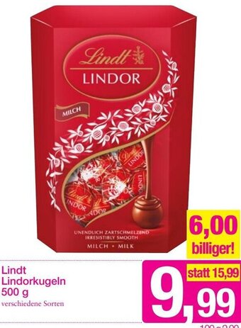 Sutterlüty Lindt Lindorkugeln 500 g Angebot