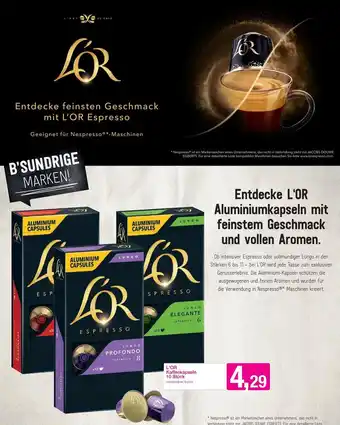 Sutterlüty L'Or Kaffeekapseln Angebot