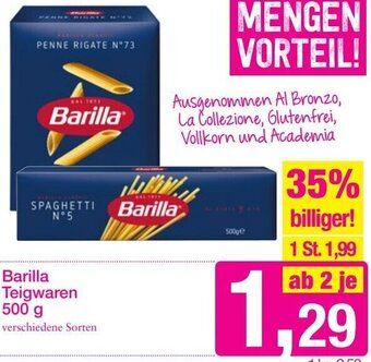 Sutterlüty Barilla Teigwaren 500 g Angebot