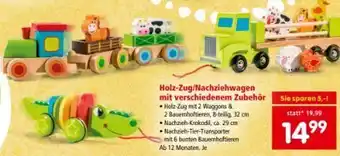 Interspar Holz nachziehkrokodil Angebot