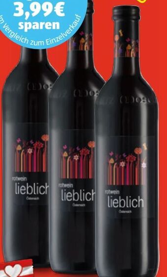 Hofer Rotwein Angebot