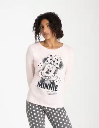 Takko Damen pyjama set aus langarmshirt und hose - minnie mouse Angebot