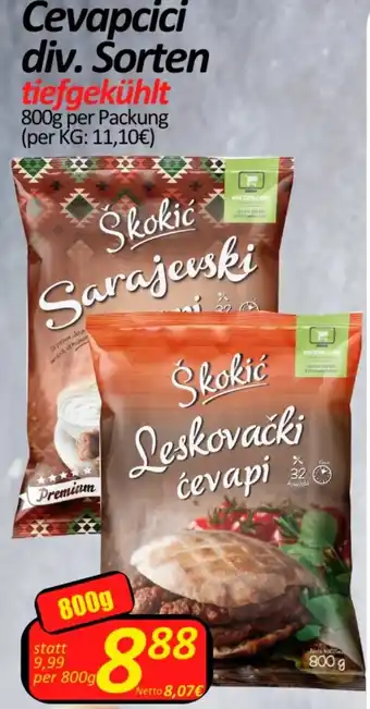 Wurstico Cevapcici 800 g Angebot