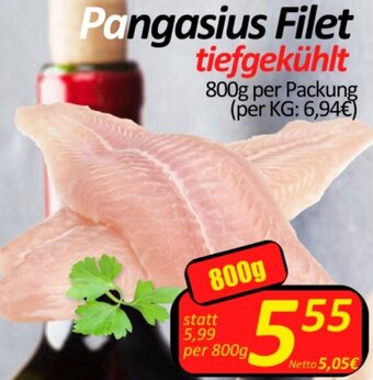 Wurstico Pangasius Filet 800 g Angebot