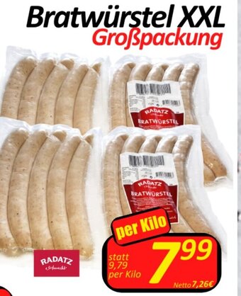 Wurstico Bratwürstel XXL per kilo Angebot