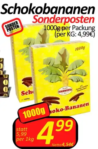 Wurstico Schokobananen 1000 g Angebot