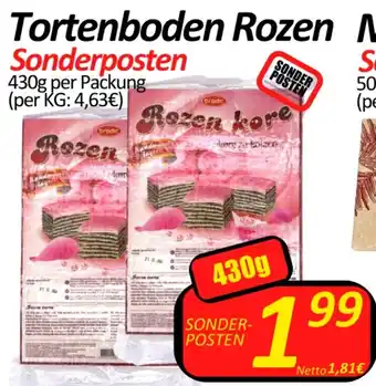 Wurstico Tortenboden Rozen 430g Angebot