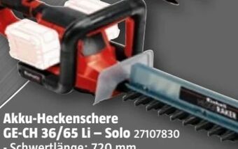 Bauhaus Akku-heckenschere ge-ch 36-65 li solo Angebot