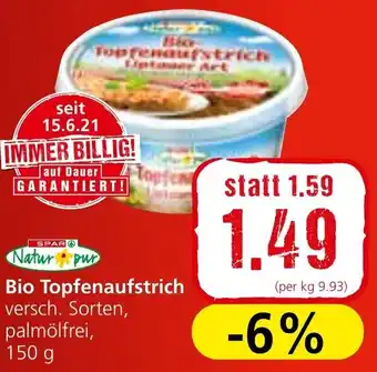 Spar Bio Topfenaufstrich 150g Angebot