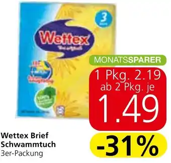 Spar Wettex Brief Schwammtuch 3er-Packung Angebot