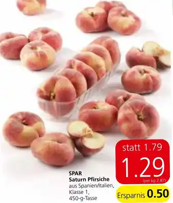 Spar Saturn Pfirsiche 450g Angebot