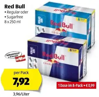 Hofer Red Bull 8x250ml Angebot