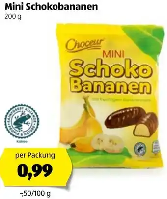 Hofer Mini Schokobananen 200g Angebot