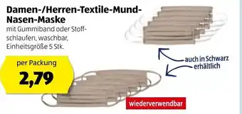 Hofer Damen-/Herre-Textile-Mund-Nasen-Maske Angebot