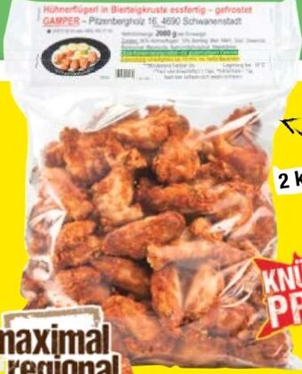 Maximarkt Hühnerflügerl Angebot