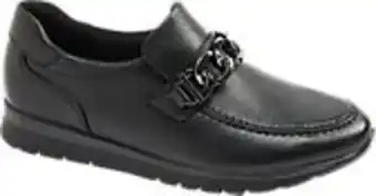 Deichmann Leder komfort slipper in schwarz, weite g Angebot