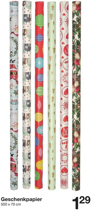 Zeeman Geschenkpapier 500 x 70 cm Angebot