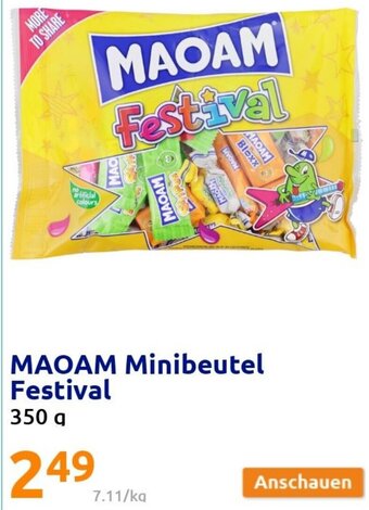 Action Maoam Minibeutel Festival 350 g Angebot