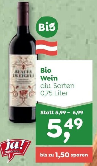 ADEG Bio Wein 0,75 Liter Angebot
