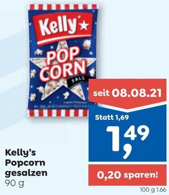 ADEG Kelly's Popcorn gesalzen 90 g Angebot