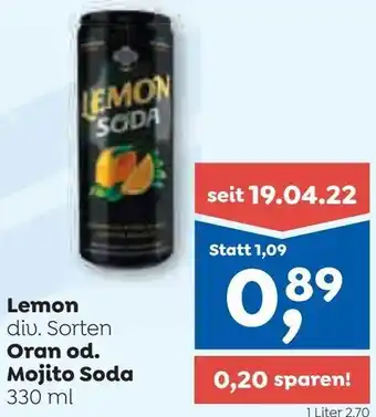 ADEG Lemon Oran od. Mojito Soda 330 ml Angebot