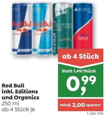 ADEG Red Bull inkl. Editions und Organics 250 ml Angebot