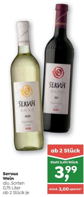 ADEG Servus Wein 0,75 Liter Angebot