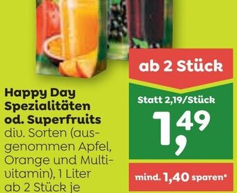 ADEG Happy Day Spezialitäten od. Superfruits Angebot