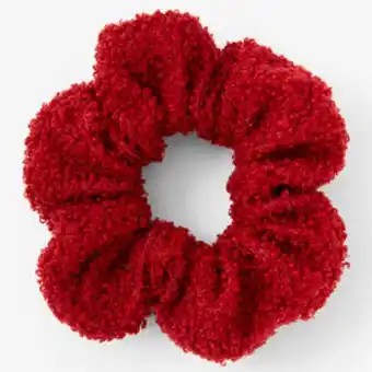 Claire's Teddy hair scrunchie - maroon Angebot