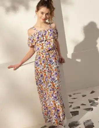 Takko Mädchen maxikleid - seitenschlitz Angebot